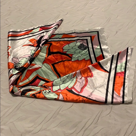 ASOS colourful print silky scarf - Picture 6 of 6